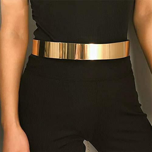 YouBella Jewellery Celebrity Inspired Adjustable Metal Plate Type Golden Kamarband Waist Belt for Women/Girls