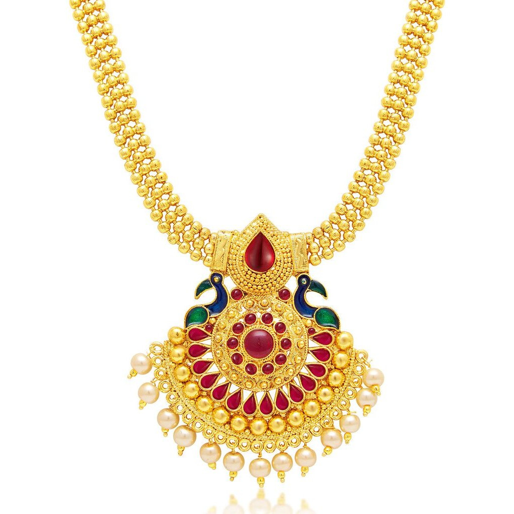 Sukkhi Resplendent Gold Plated Necklace Set For Women