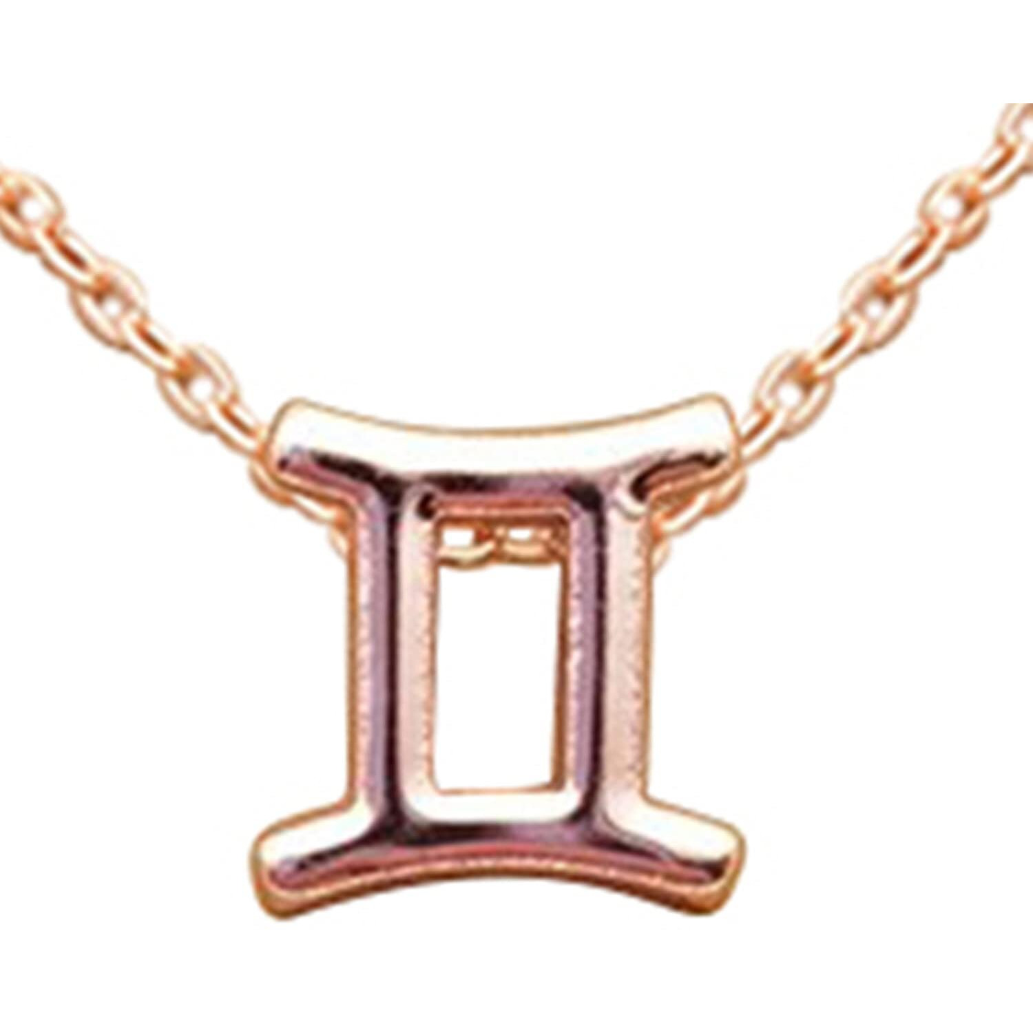 Peora Gemini Horoscope Zodiac Sign Gold Plated Pendant Necklace Jewellery Women Gifts