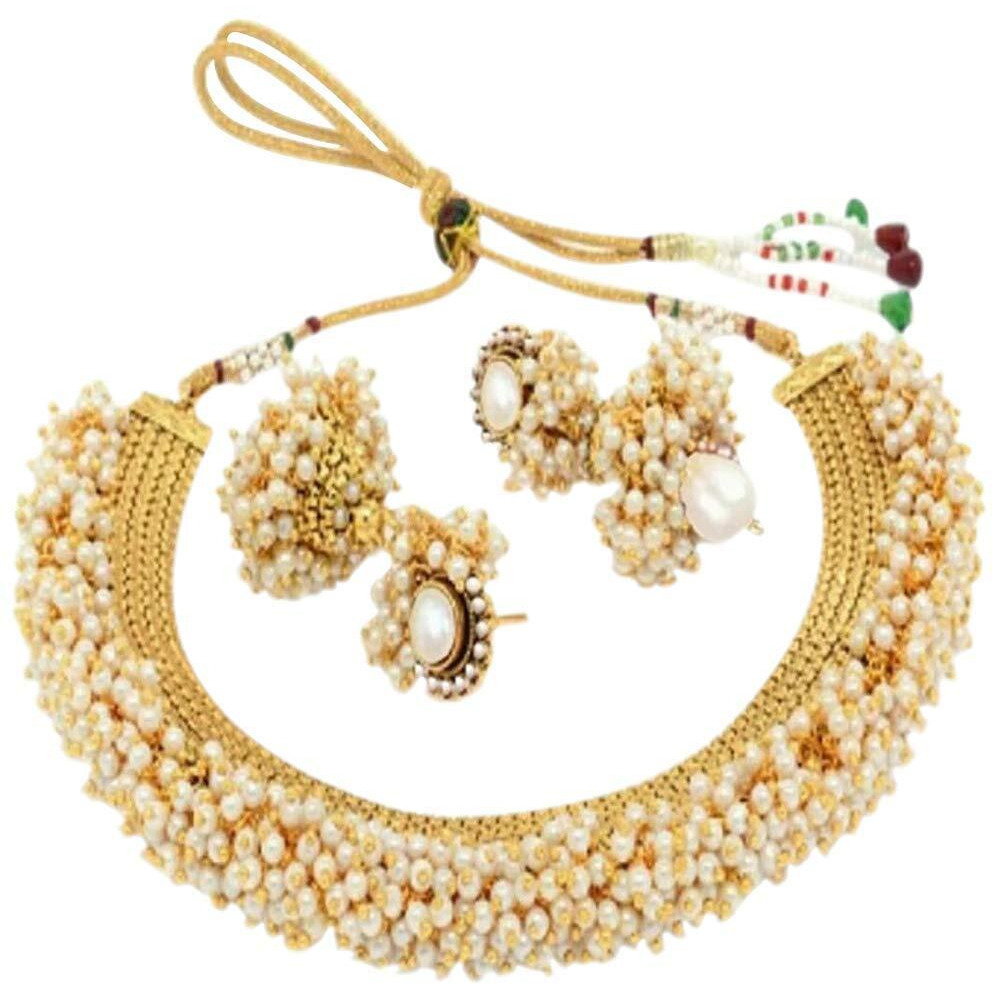 Sukkhi Astonish Gold Plated Choker Necklace Set For Women