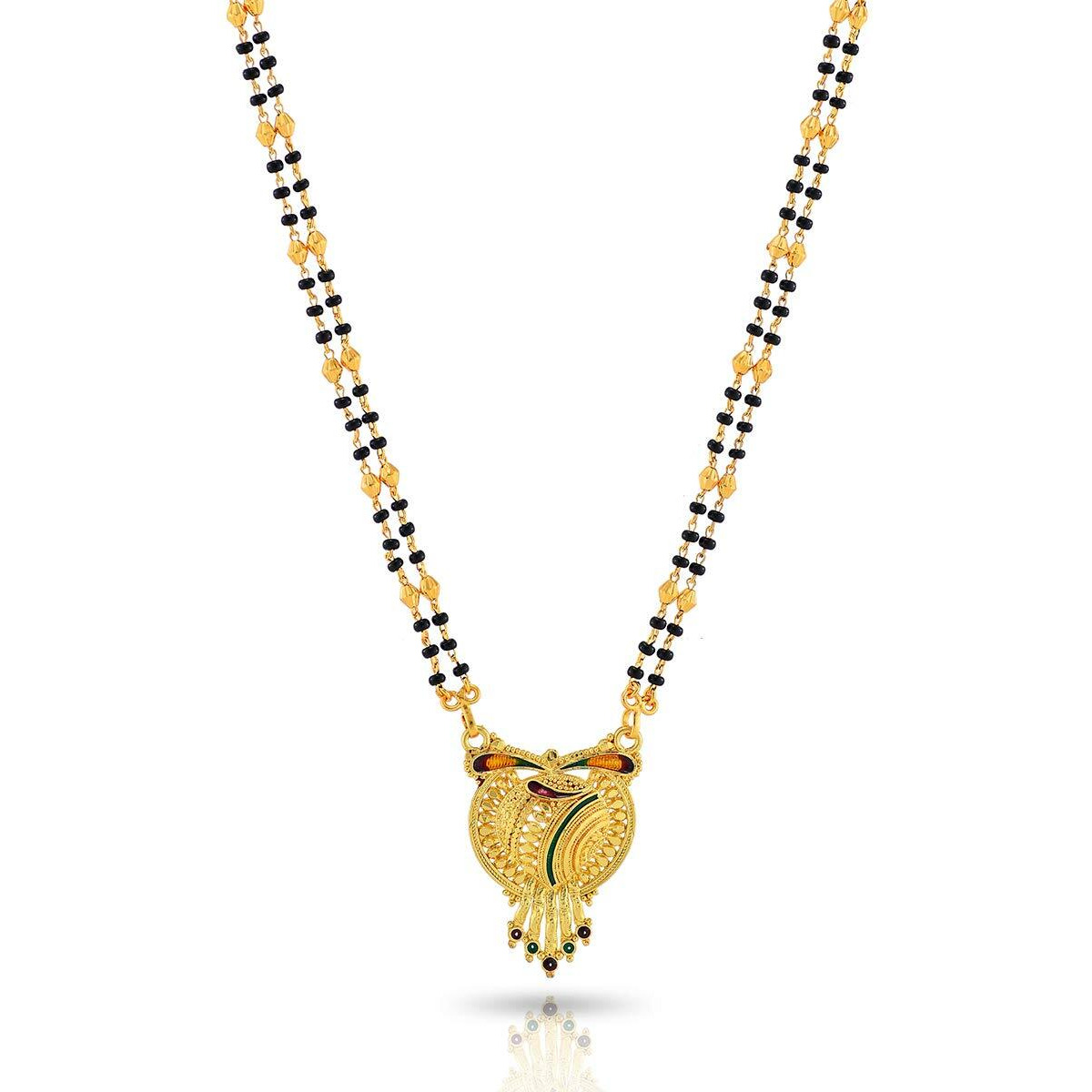 CHARMS Combo Collection of Dazzling Gold Plated Mangalsutra for Women