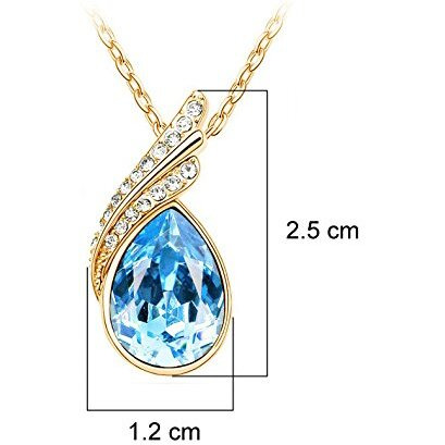 Nakabh Elegant Austrian Crystal Pendant and Earrings Combo For Girls and Women (Style 2)