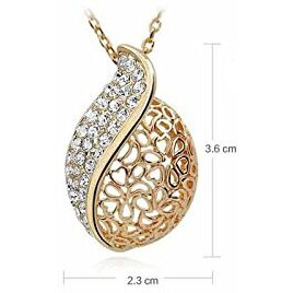 Nakabh Elegant Austrian Crystal Pendant and Earrings Combo For Girls and Women (Style 4)