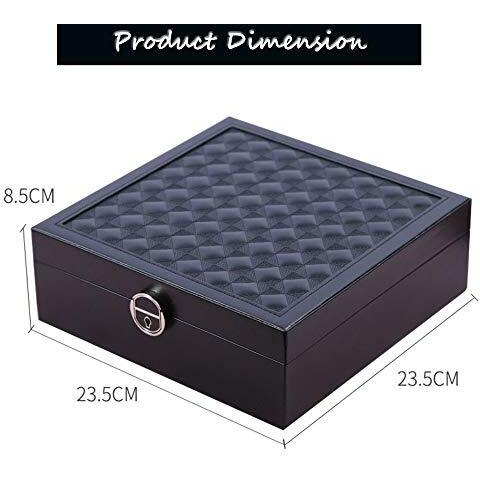 SIBY Jewelry Box Organizer for Women Girls | PU Leather Display Jewellery Holder with Removable Tray for Necklace | Multiple Compartments Gift for Women Ring Brooches