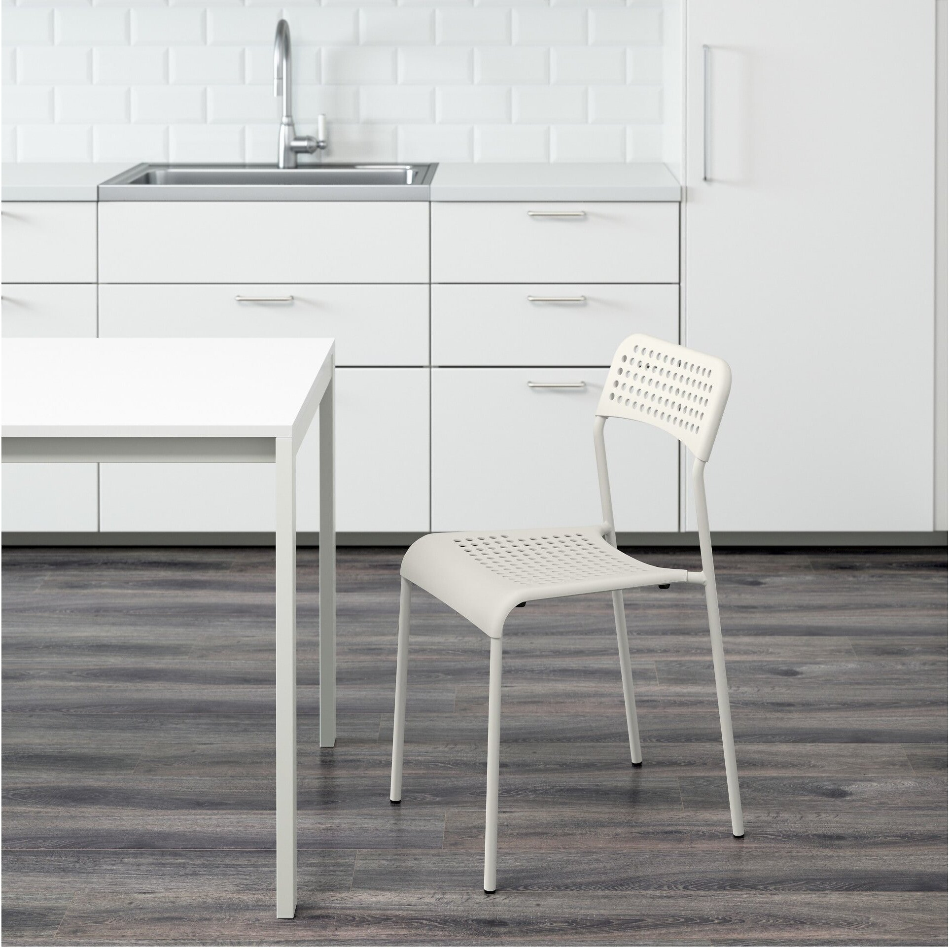 Ikea Adde Chair White Indoor/Outdoor Back Rest