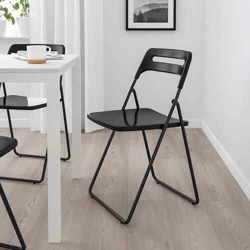 Ikea Nisse Folding Chair (Black,Iron)