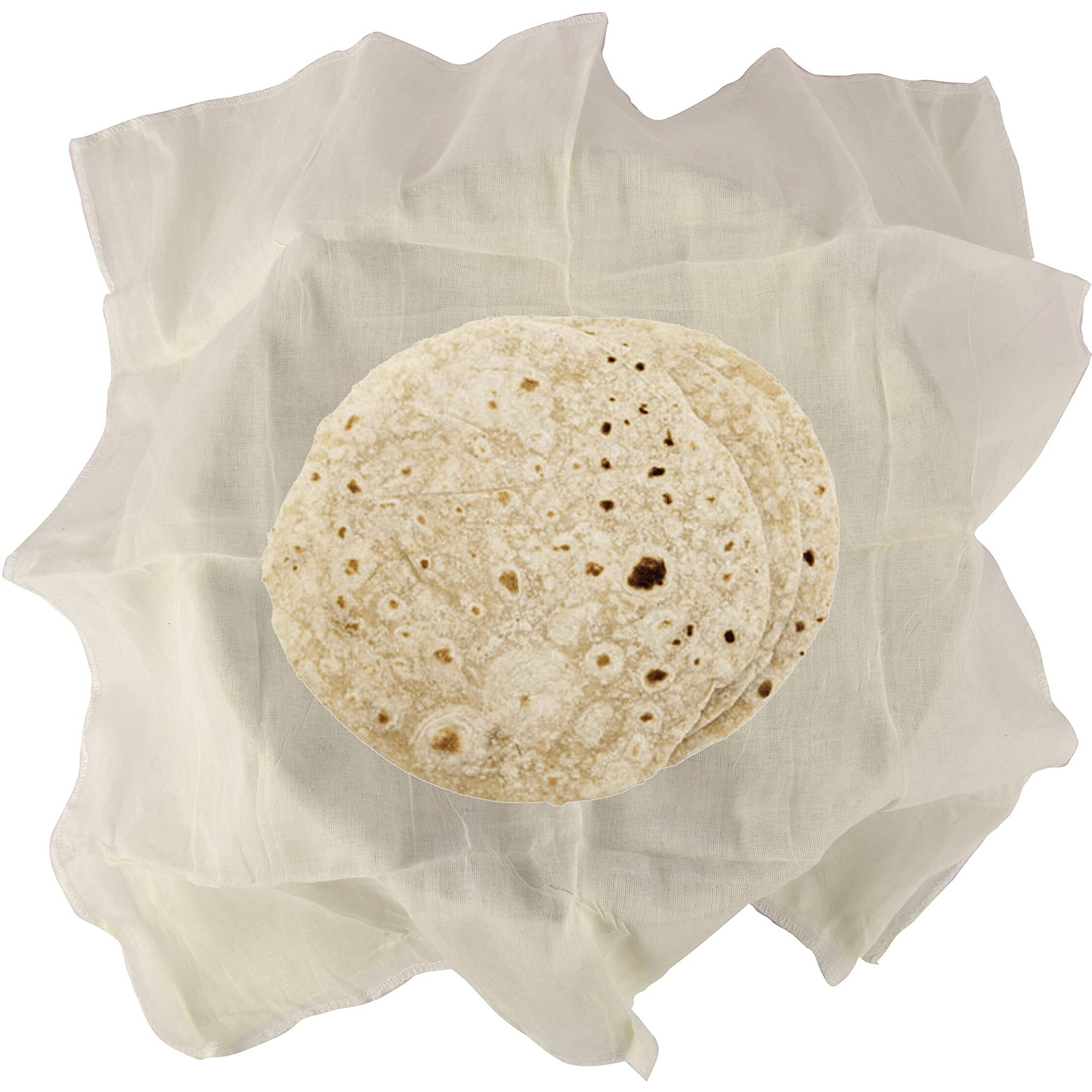 Droposale (Pack of 2) Soft Cotton Roti Clothes Wrap Muslin Cloth for chapati, Hot case Kitchen Chapati Cloth wrap roti Cover (18x18) (ROTI Cover)