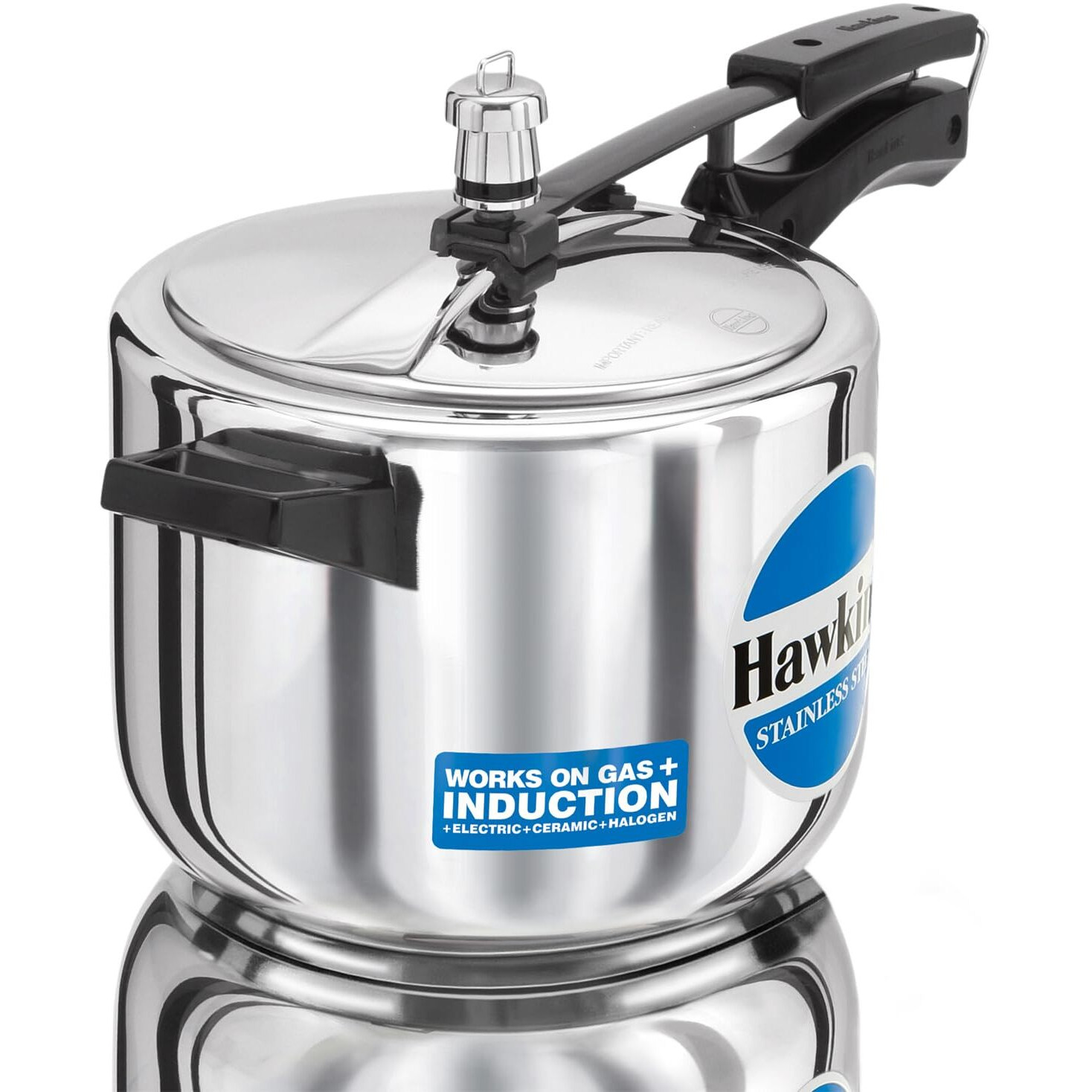 Hawkins 5 Litre Pressure Cooker, Stainless Steel Cooker, Induction Cooker, Silver (HSS50) - Inner Lid