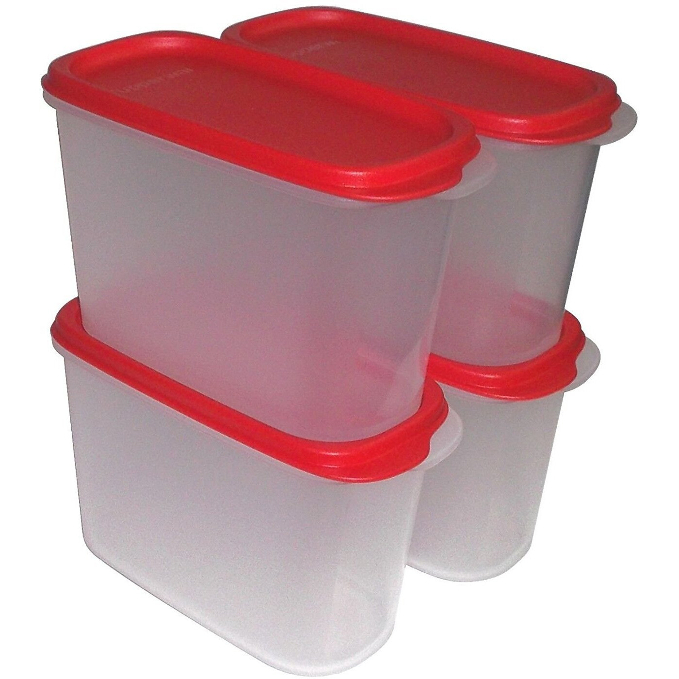 Tupperware New Smart Saver Plastic Container Set, 1.7 litres, Set of 4, Transparent