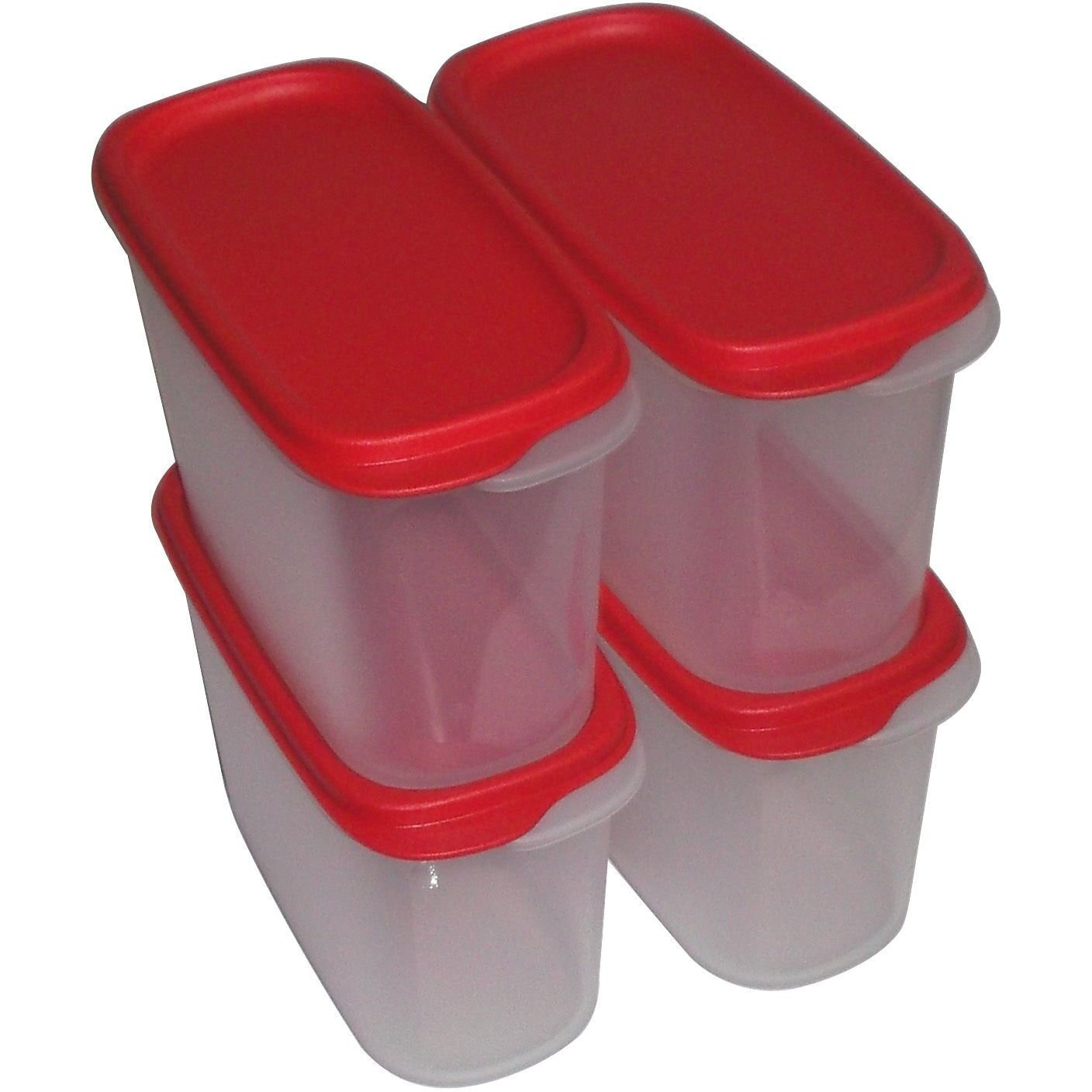 Tupperware New Smart Saver Plastic Container Set, 1.7 litres, Set of 4, Transparent