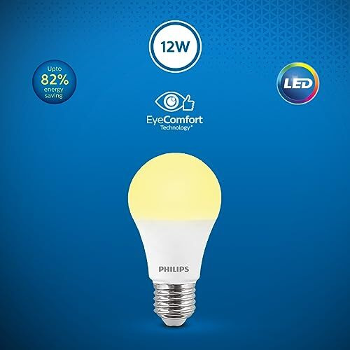 PHILIPS 12W e27 LED Bulb, Pack of 1 (Golden Yellow)