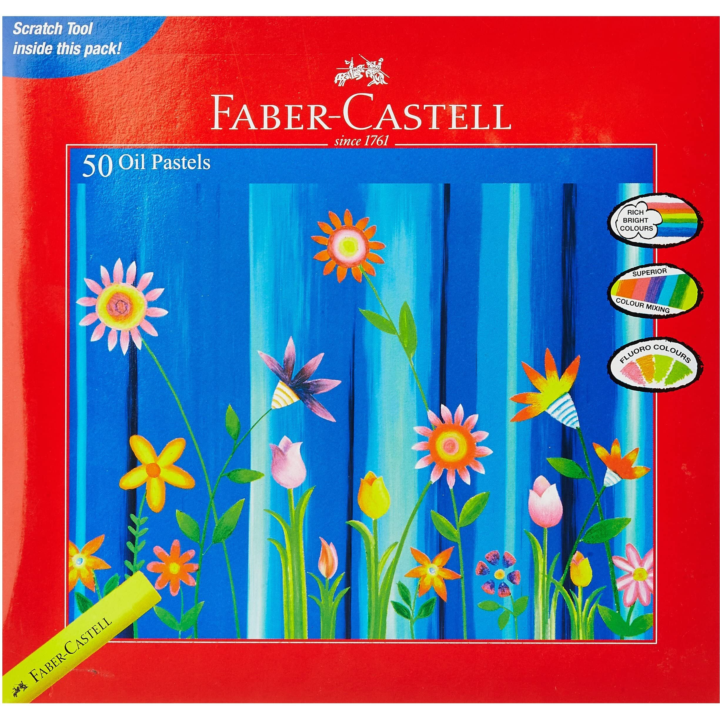 Faber-Castell Oil Pastels (Pack Of 50)|Multicolor