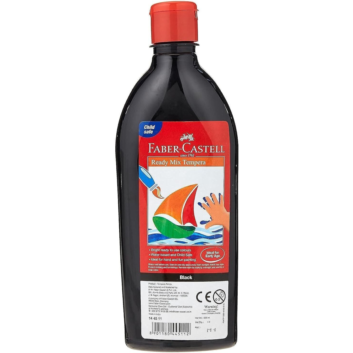 Faber-Castell Ready-Mix Tempera Bottle (Black)