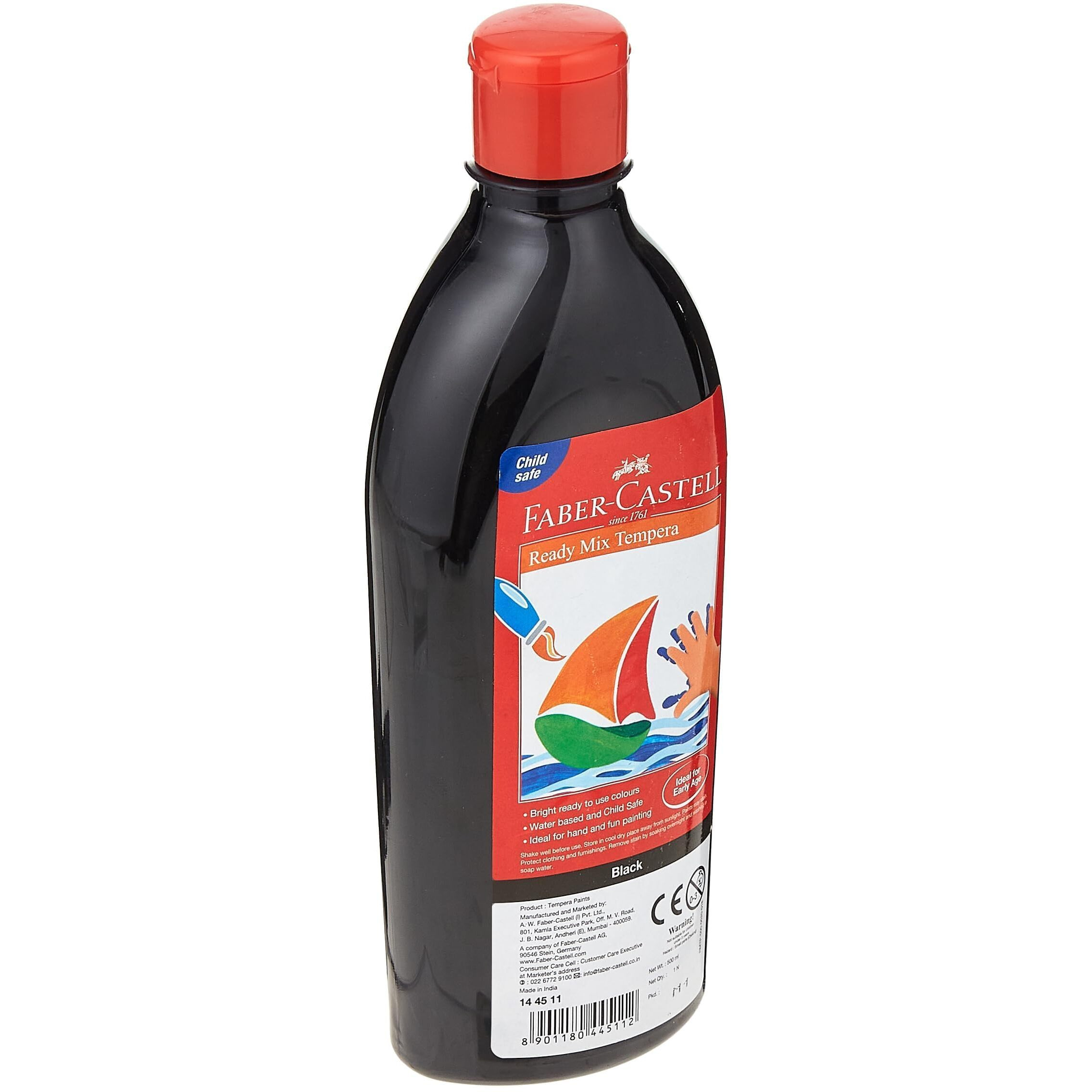 Faber-Castell Ready-Mix Tempera Bottle (Black)