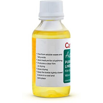 Camel Artist Purified Linseed Oil for Oil Color, 100ml (Yellow)