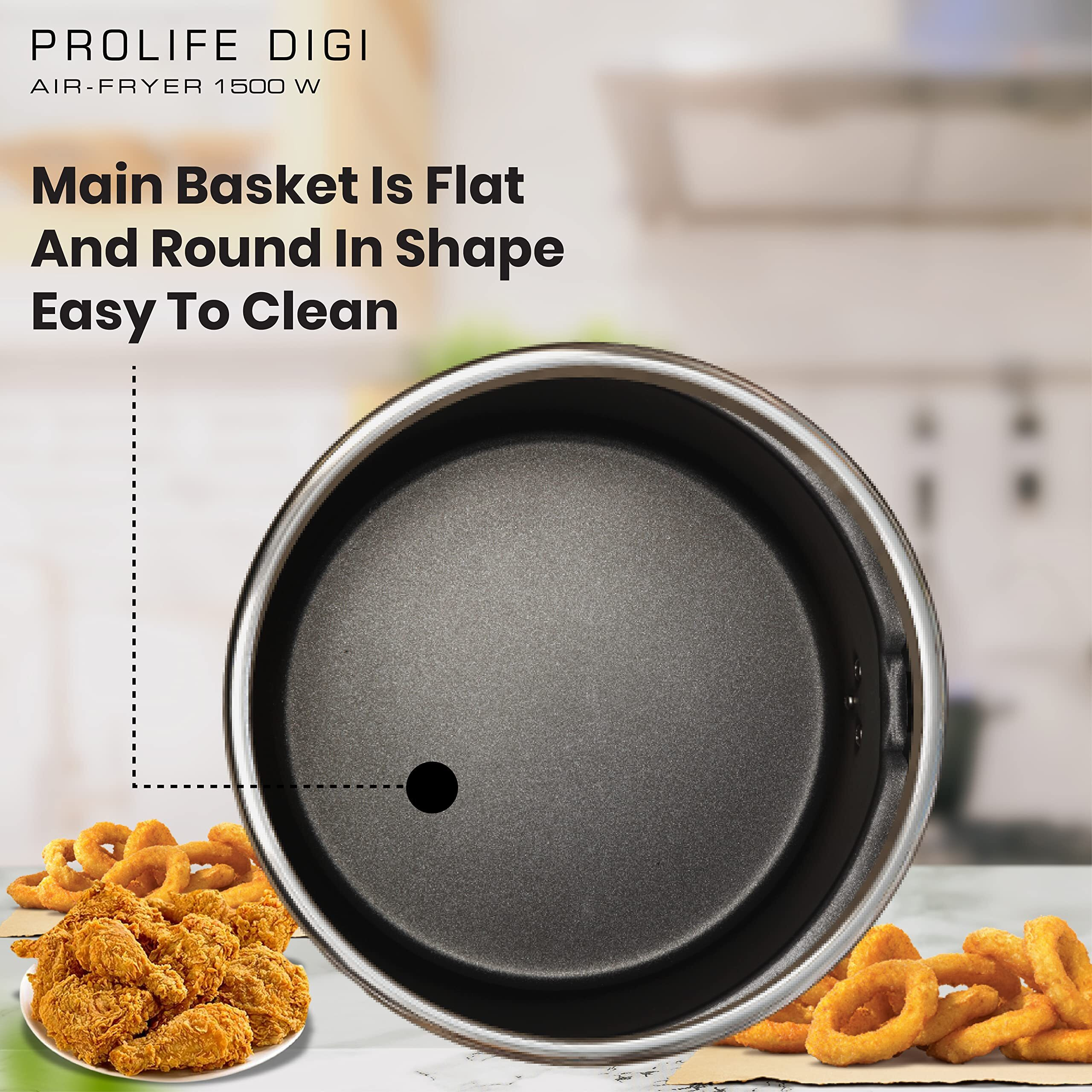 Havells Prolife Digi 1230-Watts Air Fryer (Black), 4 Liters