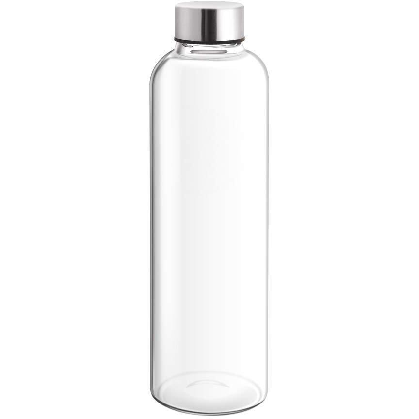 TREO by Milton Clarion Borosilicate Glass Water Bottle, 760 ml, Transparent | Microwave Safe | Leak Proof | BPA Free | Scratch Resistant | Dishwasher Safe | Odour Free