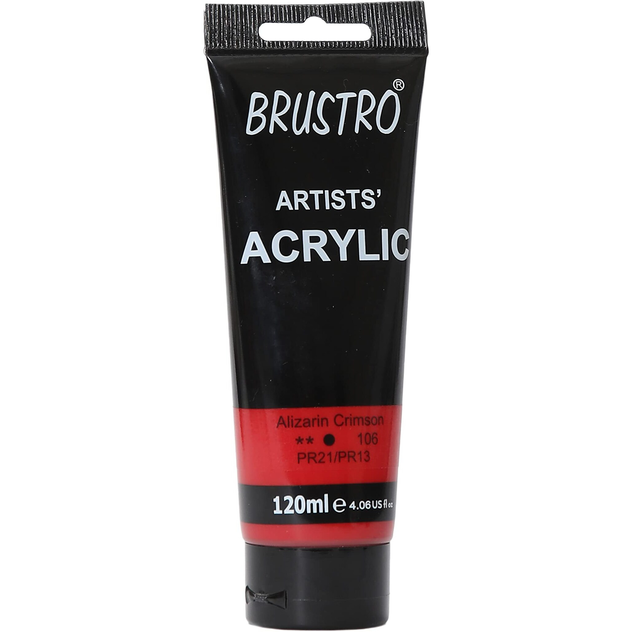 BRUSTRO Artists Acrylic Paint 120ml Alizarin Crimson