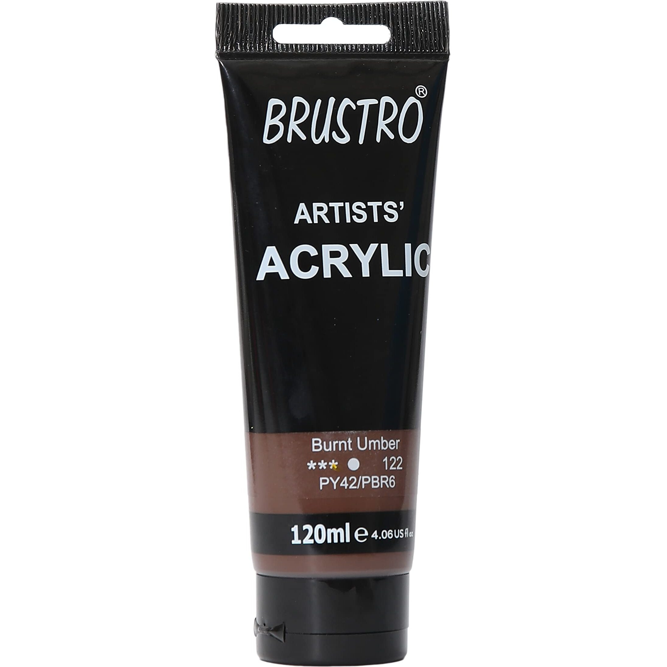 BRUSTRO Artists Acrylic Paint 120ml Burnt Umber