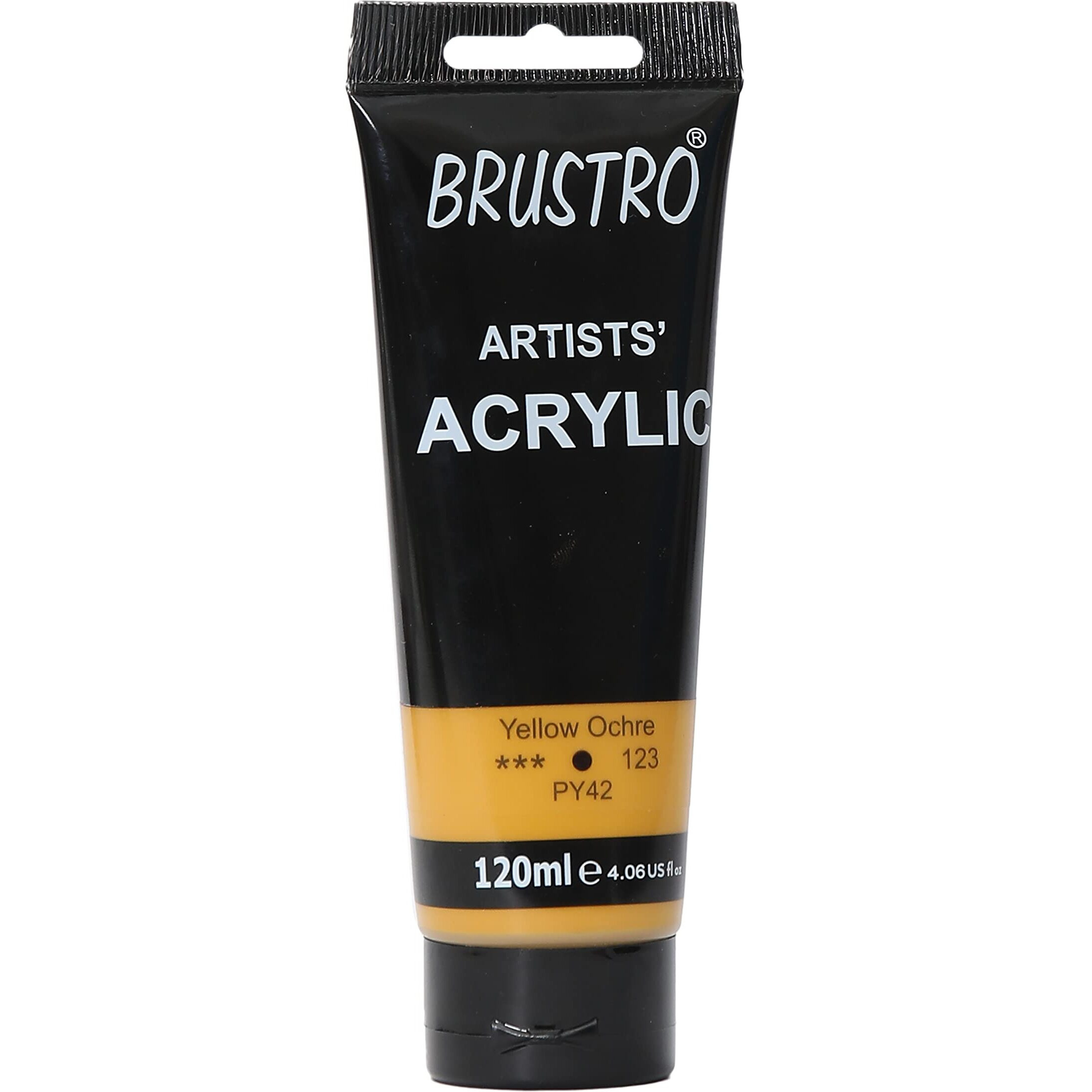 BRUSTRO Artists Acrylic Paint 120ml Yellow Ochre