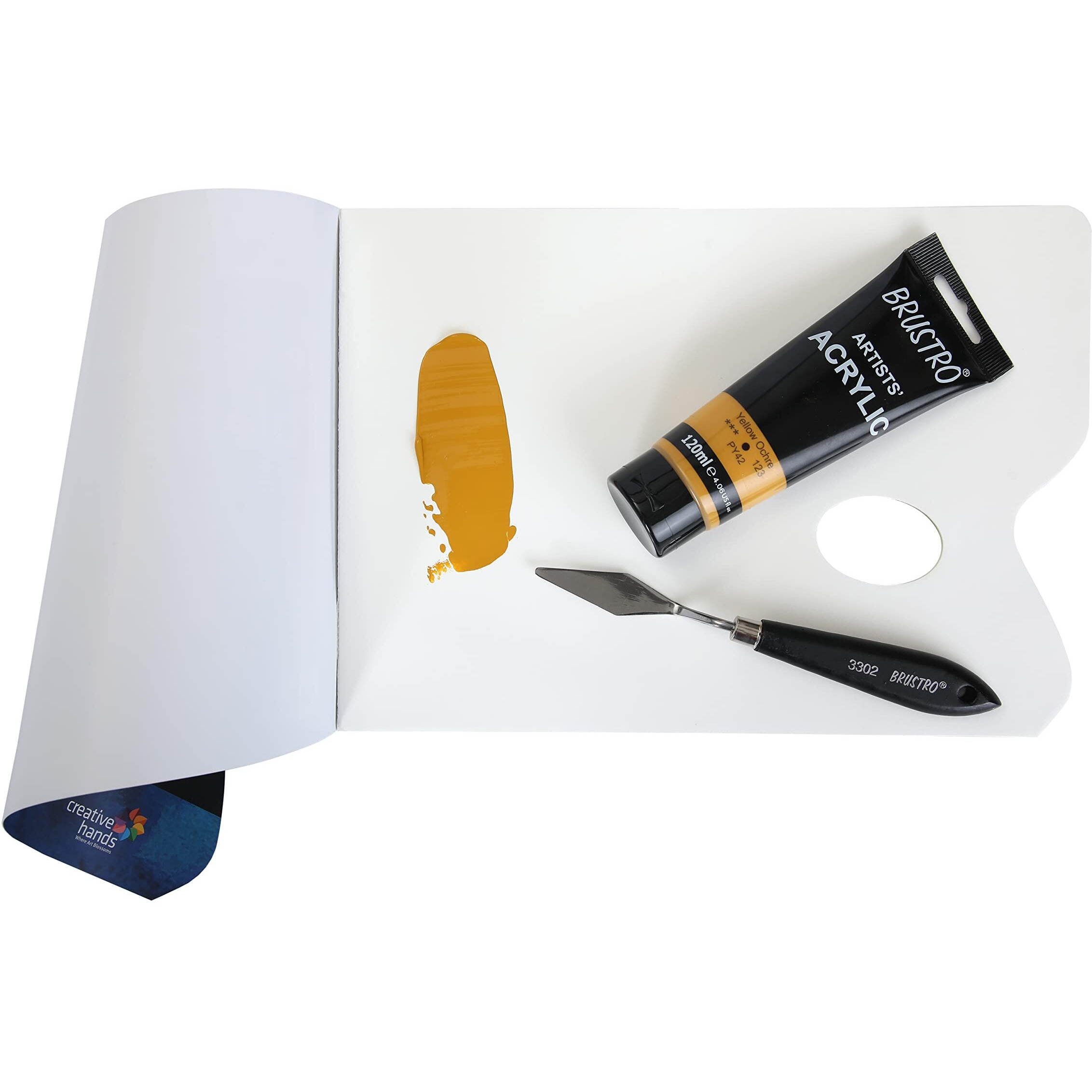 BRUSTRO Artists Acrylic Paint 120ml Yellow Ochre