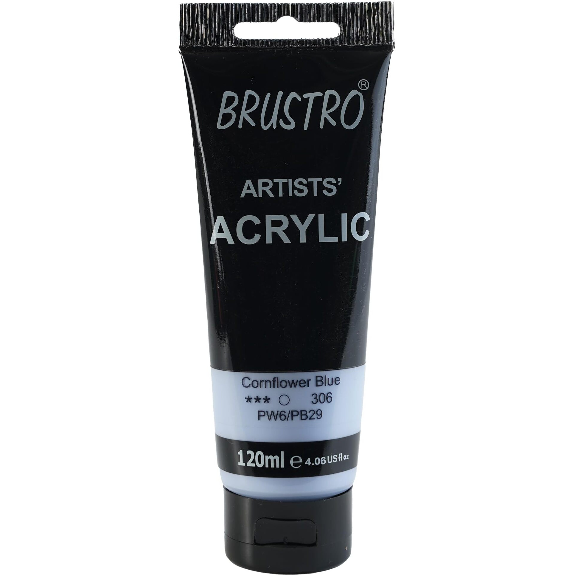 BRUSTRO Artists Acrylic Paint 120ml Cornflower Blue (Pastel Tone)