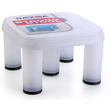 Nayasa Strong Patla 515| Durable Stool For Home | Light Weight Stool | Multipurpose Stool | Stool For Kitchen And Bathroom | Clear