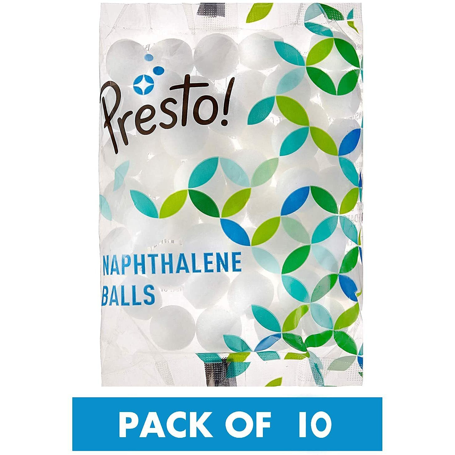 Amazon Brand - Presto Naphthalene Balls - 200 g (Pack of 10)