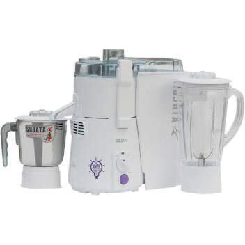 Sujata Powermatic Plus 900 Watts Juicer Mixer Grinder | 22000 Rotations Per Min | 90 Minutes Continuous Running | 2 Versatile Jars 1750 ml and 1000 ml