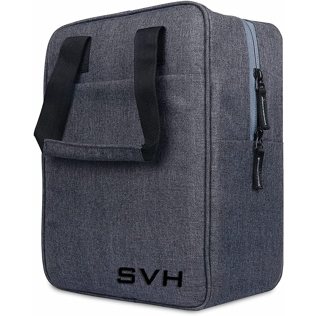 SVH Insulated Travel Lunch/Tiffin/Storage Bag for Office, College & School (Grey 01, Cotton)