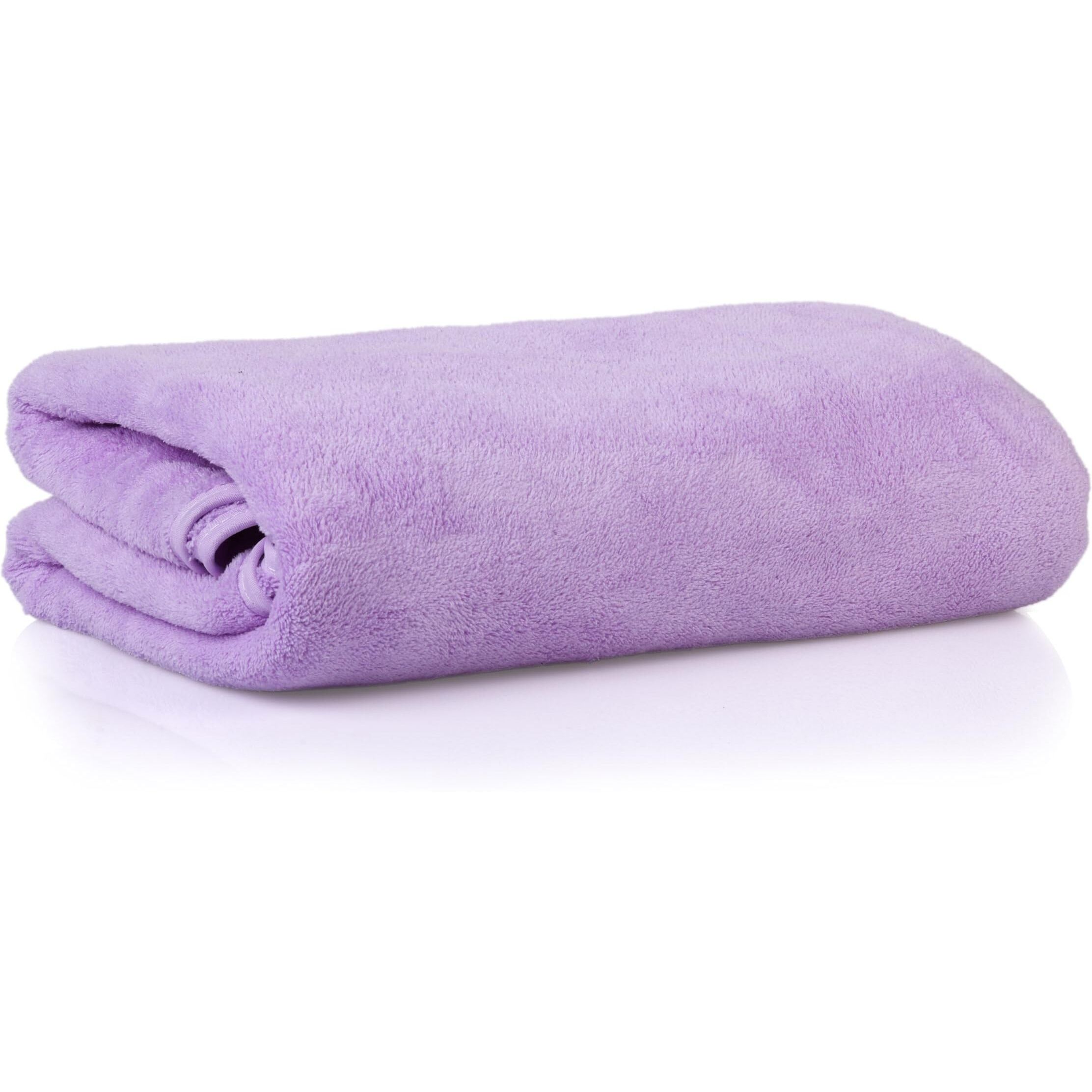 Glivary Microfiber 300 TC Large Bath Towels | (70X140) Extra Soft Plush & Quick Dry High Absorbency Large Size Towels For Bathing (Puple), Purple