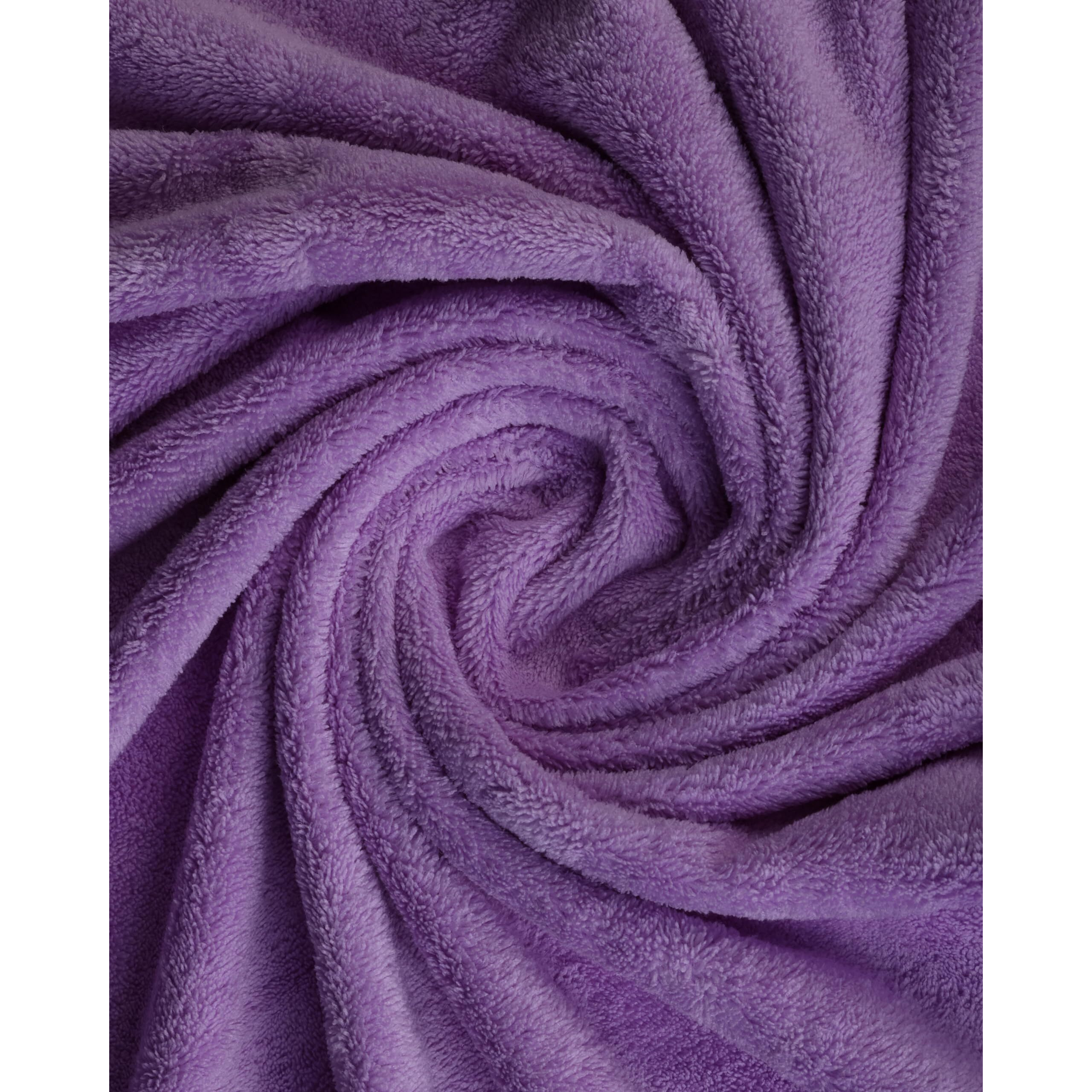 Glivary Microfiber 300 TC Large Bath Towels | (70X140) Extra Soft Plush & Quick Dry High Absorbency Large Size Towels For Bathing (Puple), Purple