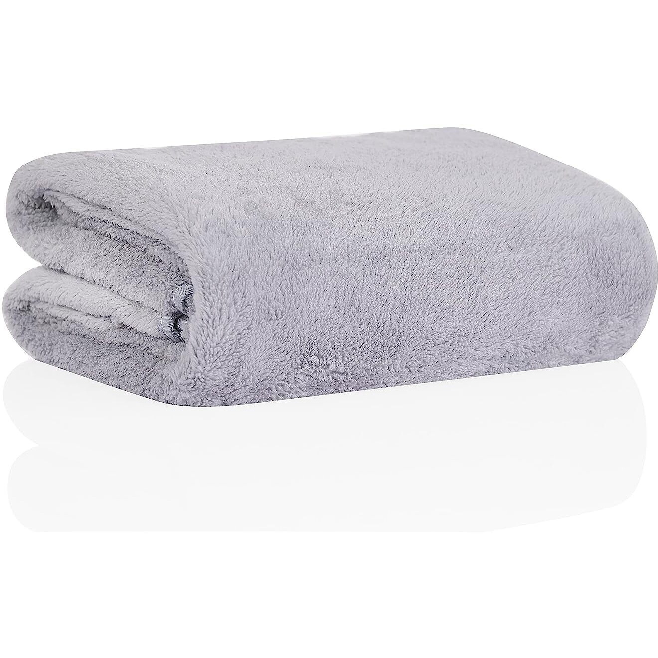 Glivary Microfiber Large Bath 300 TC Towels | (70X140) Extra Soft Plush & Quick Dry High Absorbency Large Size Towels For Bathing (Grey)