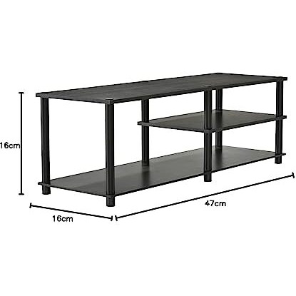 DeckUp TV1240A Tube-N-Turn Engineered Wood TV Unit (Dark Wenge, Engineered Wood)