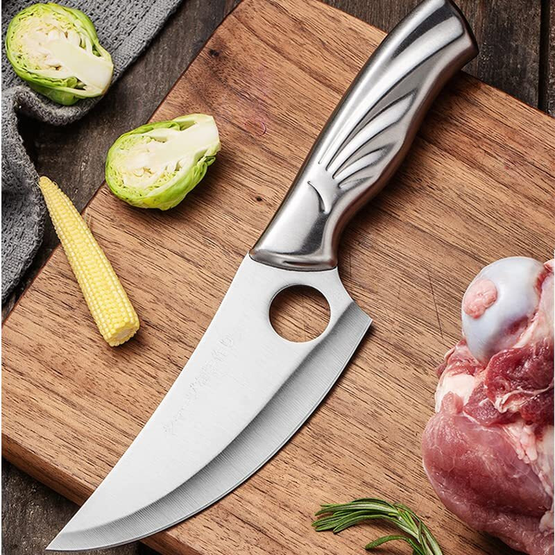 SOHISHI Japanese Chef Knife, Kitchen Knives Full Tang Clad Steel Butcher Cleaver 5.5 inch Blade Suitable for Cutting Vegetables, Fish, etc for Home Kitchen, Hotel, Restaurants