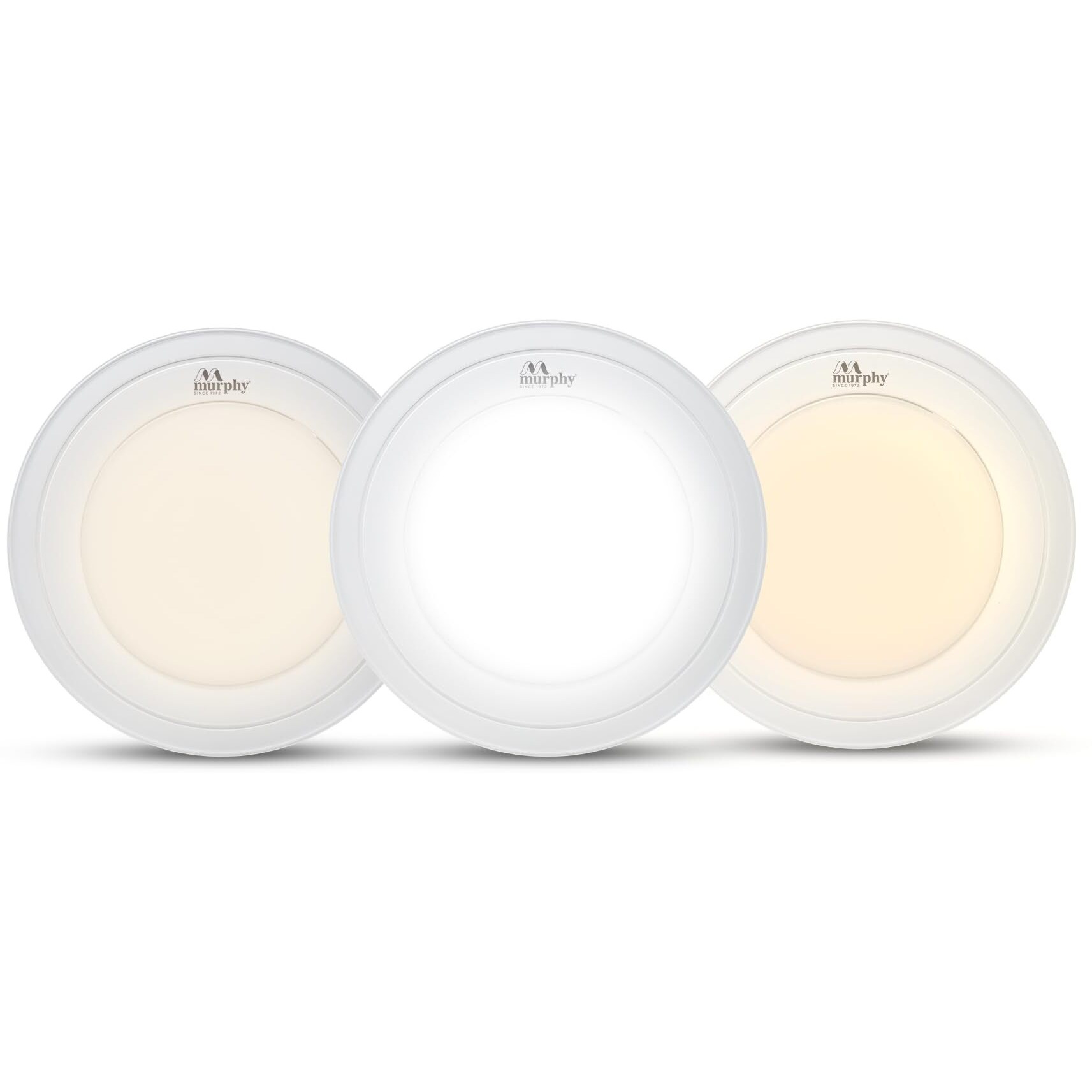 Murphy 15W Vega 3-in-1 Round LED Panel Color Changing Surface Light (Cool White/Warm White/Natural White, Pack of 8)