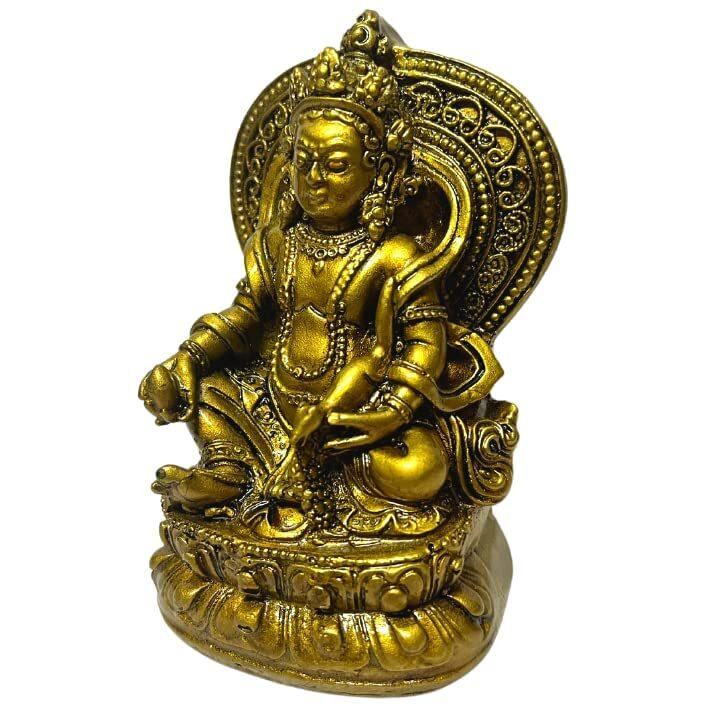 GJ Kuber Murti Kuber Statue Kuber Idol Kubera Figurine Home Decor Showpiece & Gift Item ,Resin ,Brown