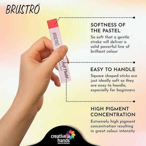 BRUSTRO Artists Soft Pastels Set of 48