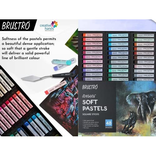 BRUSTRO Artists Soft Pastels Set of 48