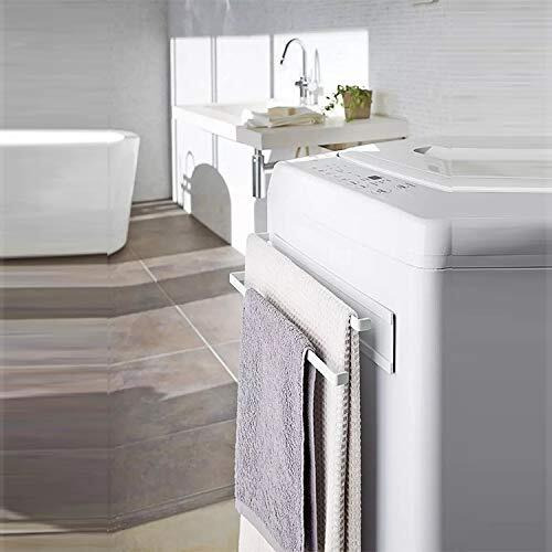 ARHAT ORGANIZERS Magnetic Double Kitchen Towel/Tissue Roll Holder | Foil roll & Clean wrap Holder | Magnetic Organizer for Kitchen Fridge Or Any Metal Surface (White)