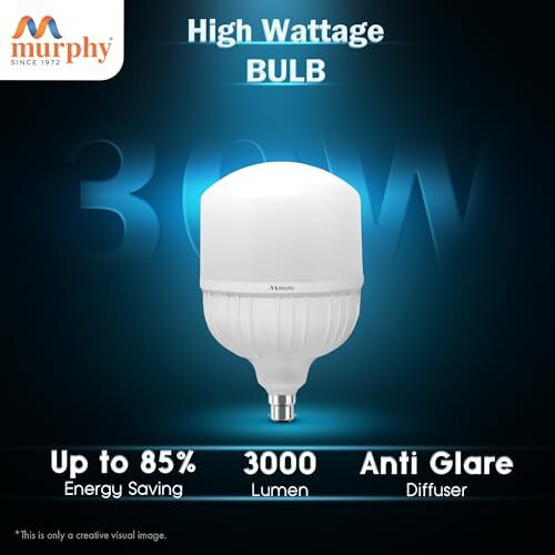 Murphy 30-Watts B22 LED Cool White Bulb, Pack of 6