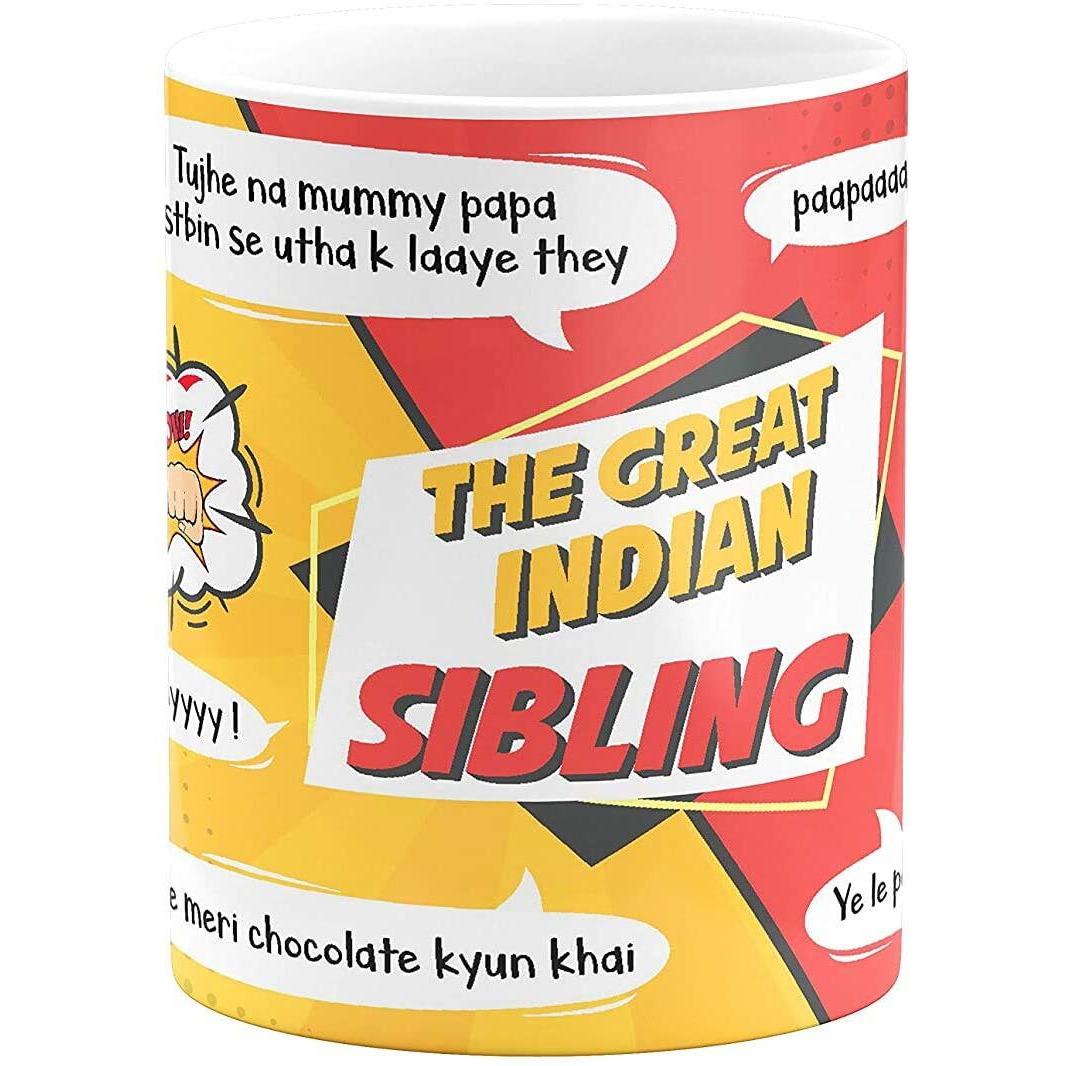 Visibee The Great Indian Sibling Rock Slate 7 x 5 inch and Ceramic Coffee Mug