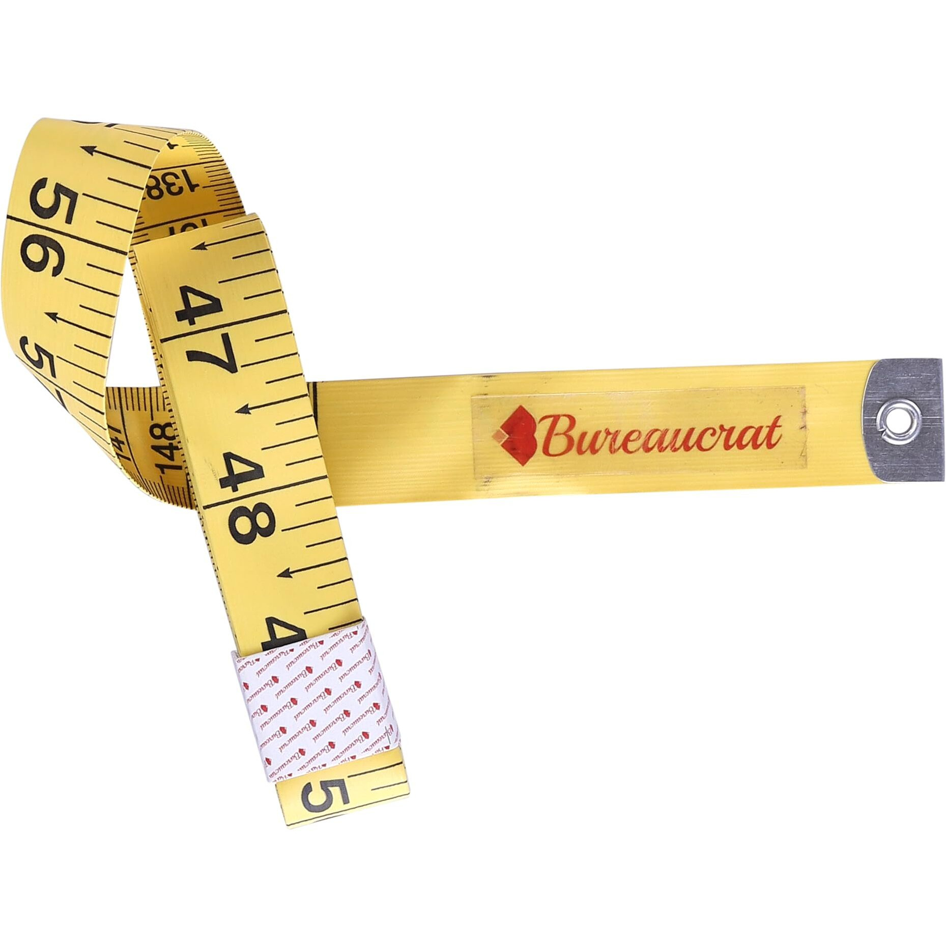 Bureaucrat Measuring Tape - Body Measurement Inch Tape - 60 Inches/150 CMs - Double Side Rulers, Fiberglass, Flexible, Portable,Sewing, Dress Making Tailors Tape (Pack of 5-Multicolour)