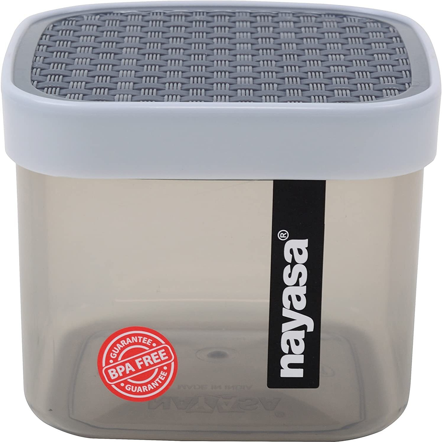 Nayasa Plastic Fusion Containers 750 Ml - Set Of 3 Grey Color