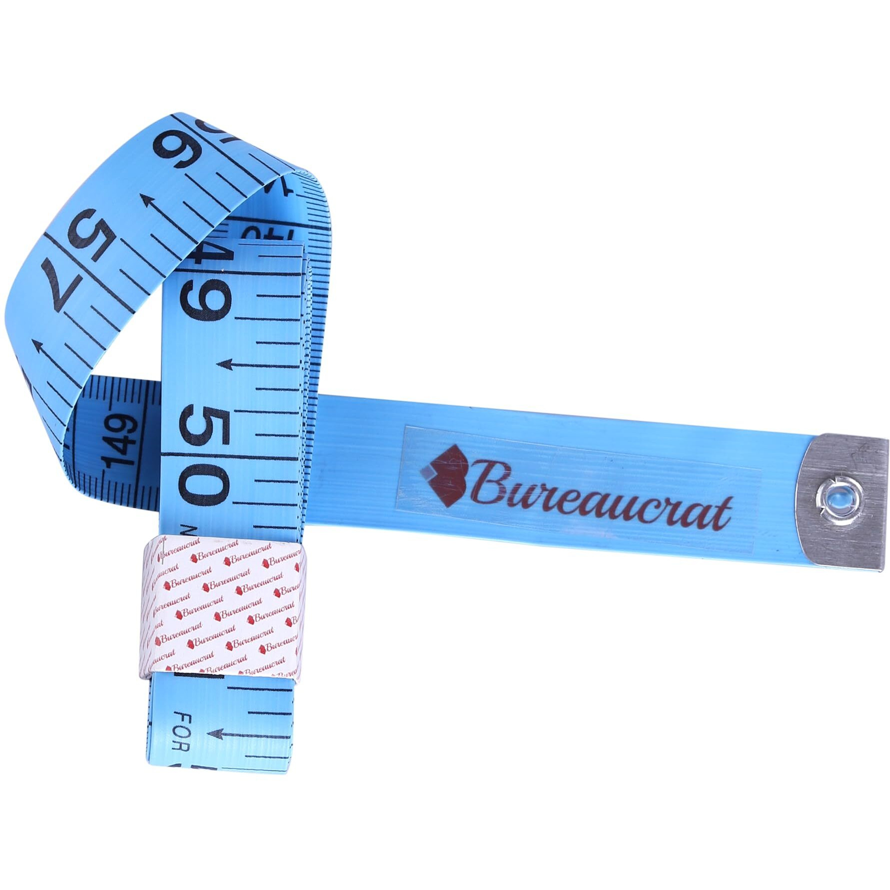 Bureaucrat Measuring Tape - Body Measurement Inch Tape - 60 Inches/150 CMs - Double Side Rulers, Fiberglass, Flexible, Portable,Sewing, Dress Making Tailors Tape (Blue, Pack of 5)