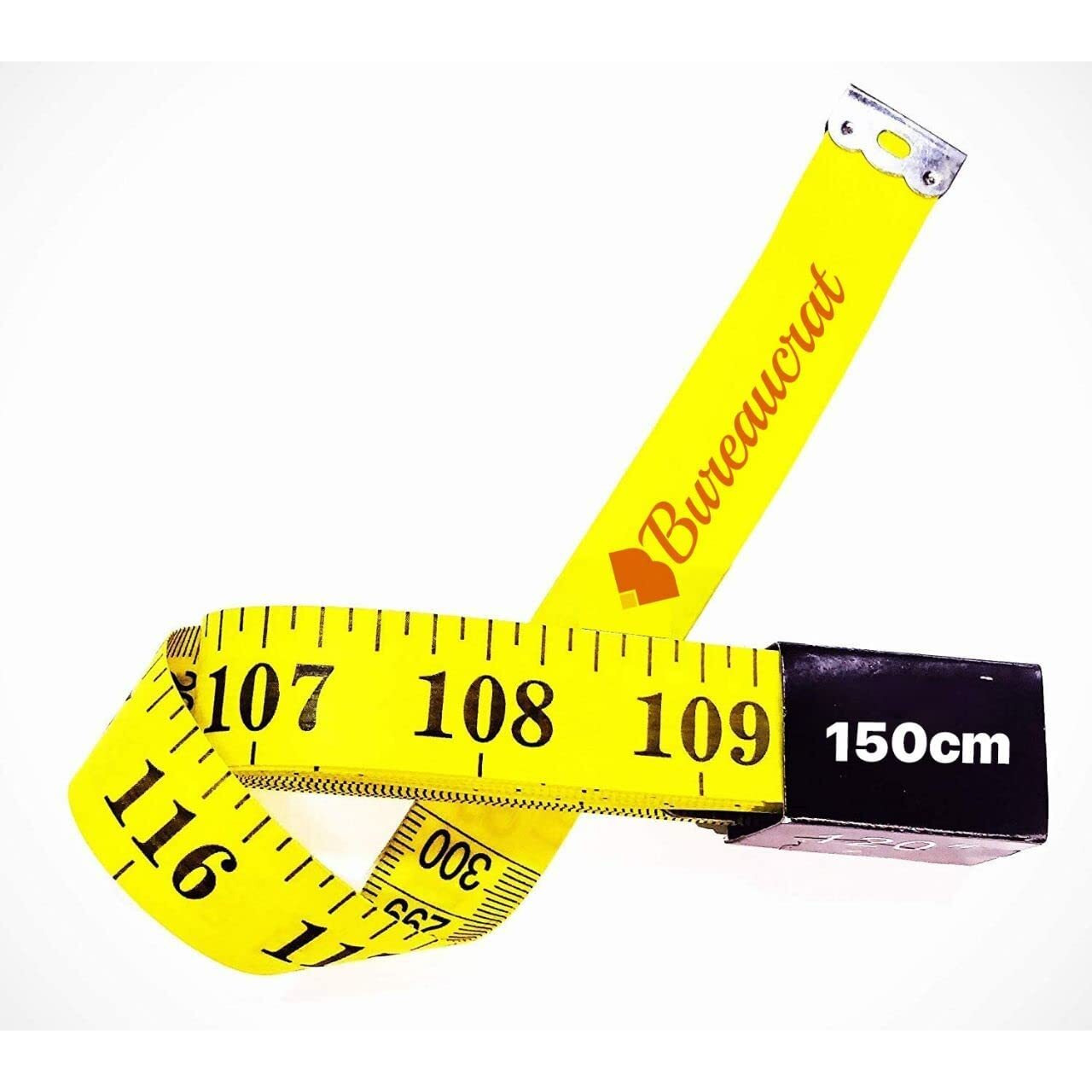 Bureaucrat Measuring Tape - Body Measurement Inch Tape - 60 Inches/150 CMs - Double Side Rulers, Fiberglass, Flexible, Portable,Sewing, Dress Making Tailors Tape (Yellow Pack of 3)