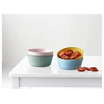 Ikea Plastic Bowl (Mixed Colours) - Set of 6