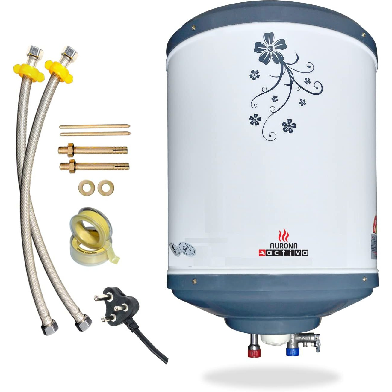 ACTIVA Storage (2Kva) 25 Ltr Special Anti Rust Coated Wall Mounted Geyser Aurona Suitable For High Rise Buildings Comes With 5 Years Warranty