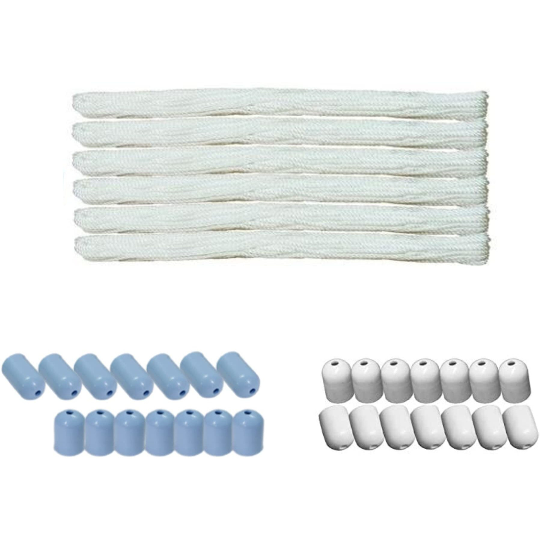 homWell Nylon Ropes and ABS caps for Individual Drop-Down Rise N Dry Deluxe Ceiling Cloth Dryer Model-Light Blue