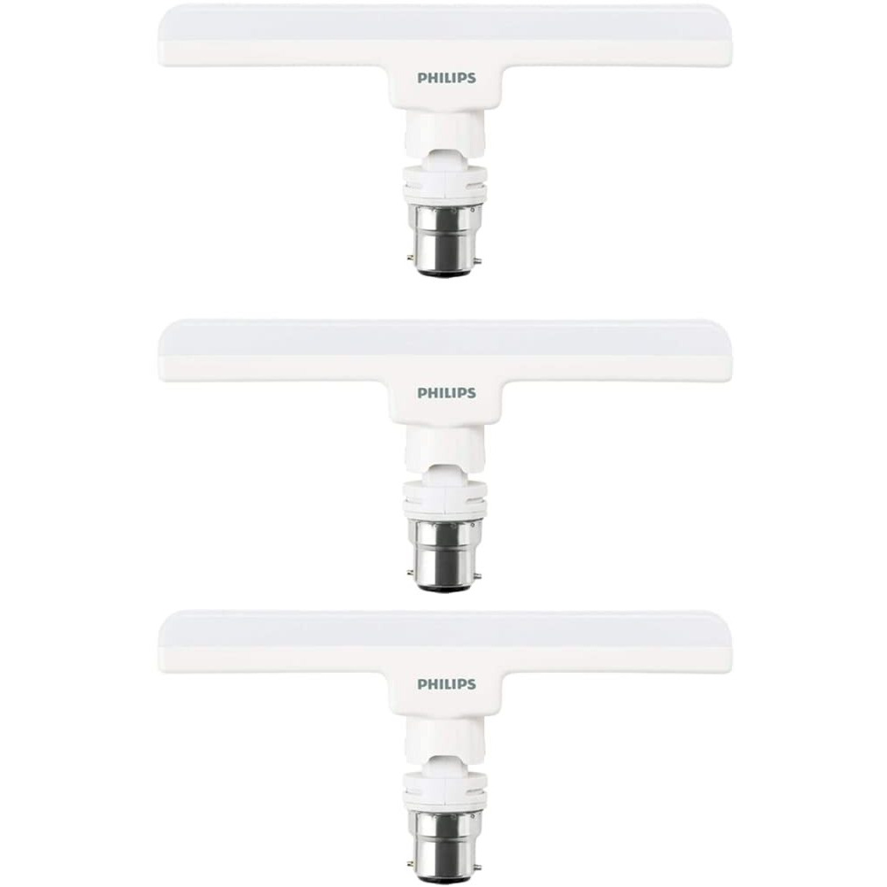 Philips Stellar Bright 20-watt LED T-Bulb, Base B22 (Crystal White) - Pack of 3